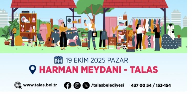 TALAS’TA “MAHARETLİ ELLER”E YENİ SOLUK: İKİNCİ EL EŞYA PAZARI BAŞLIYOR