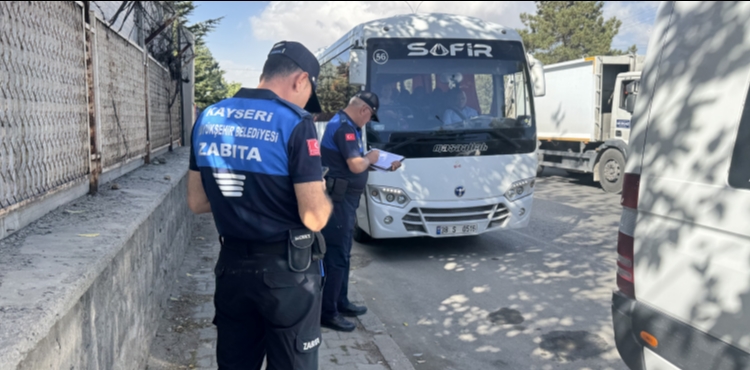 BÜYÜKŞEHİR ZABITA’DAN İŞÇİ SERVİSLERİNE YÖNELİK DENETİM