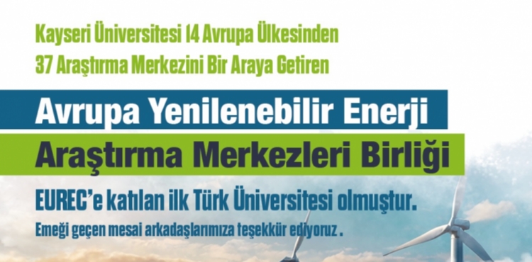 Kayseri niversitesi, EURECe Katlan lk Trk niversitesi Oldu