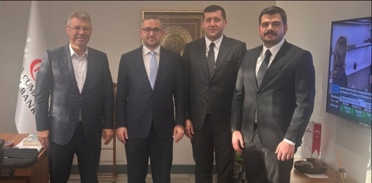 Kayseri eker Ynetiminden Merkez Bankas Bakan Fatih Karahana Ziyaret