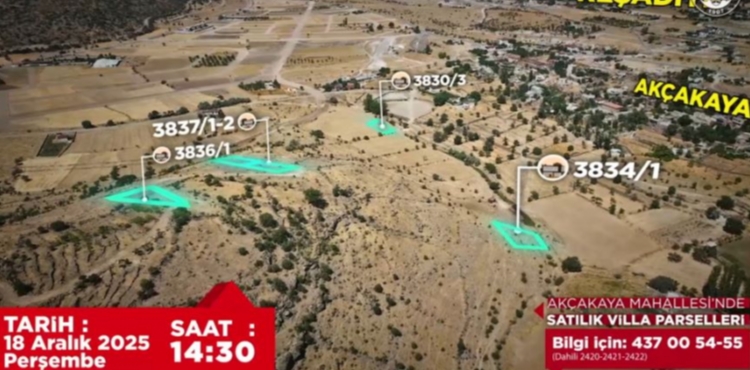 TALAS BELED�YES�N�N V�LLA PARSEL� FIRSATINA SAYILI SAATLER