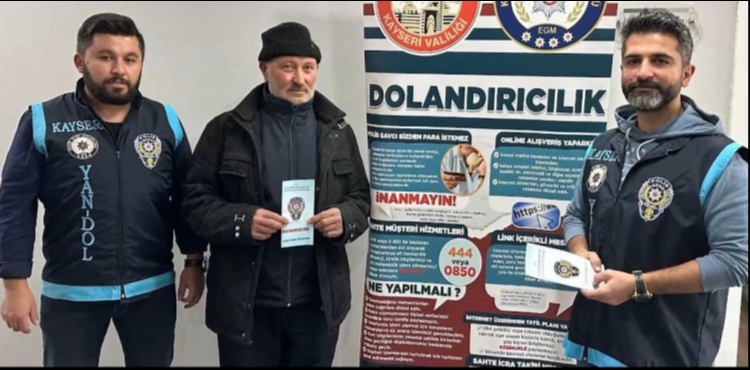 Kayseri'de telefon doland�r�c�l��� giri�imi engellendi