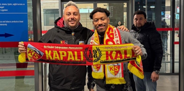 Kayserispor'un yeni transferi Gabriel, kente geldi
