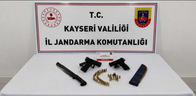 Kayseri�de ruhsats�z silah operasyonu: 1 g�zalt�