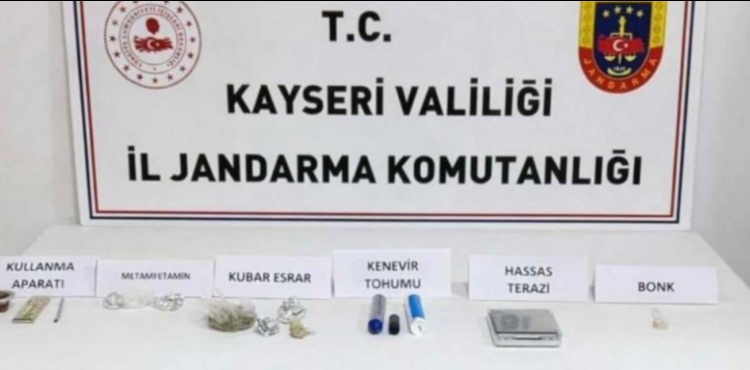 Kayseri'de uyu�turucu operasyonu: 2 g�zalt�