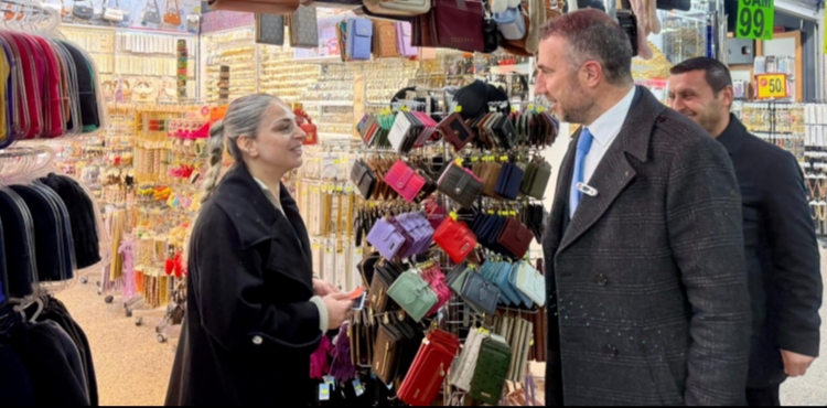 SP�den �ar�� esnaf�na ziyaret