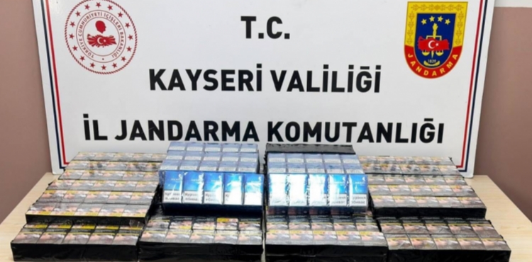 Kayseri'de 570 paket ka�ak sigara ele ge�irildi 