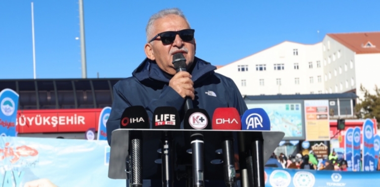 Erciyes�te 2 bin 500 ara�l�k yeni otopark projesi i�in �al��malar ba�lad�