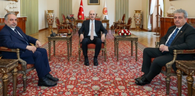 Ba�kan Yal��n�dan Meclis Ba�kan� Kurtulmu��a Anlaml� Ziyaret