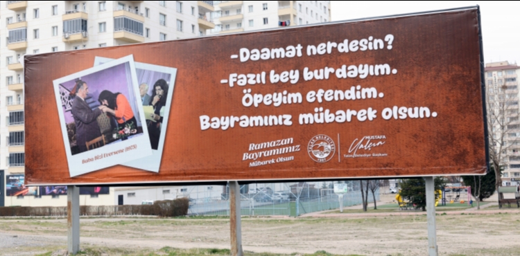 TALAS BELED�YES�NDEN G�L�MSETEN BAYRAM B�LBOARDLARI