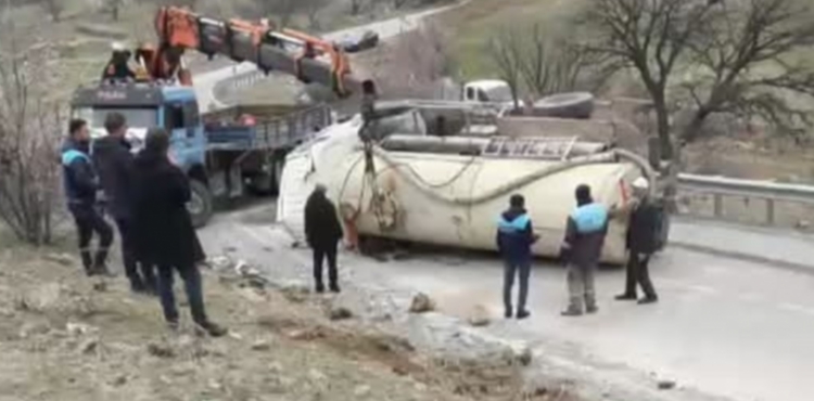 Hac�lar'da vidanj�r devrildi 