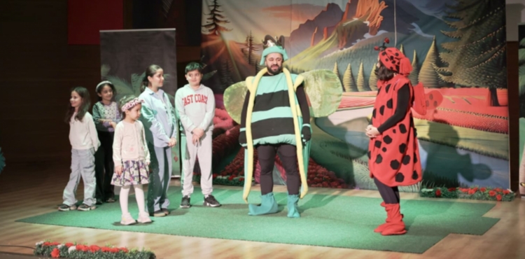 'ORMANLAR KRALI A�USTOS B�CE��' OYUNU MEL�KGAZݒDE �OCUKLARLA BULU�TU