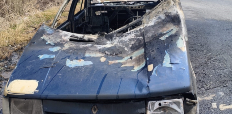 Kayseri�de seyir halindeki otomobil yand�