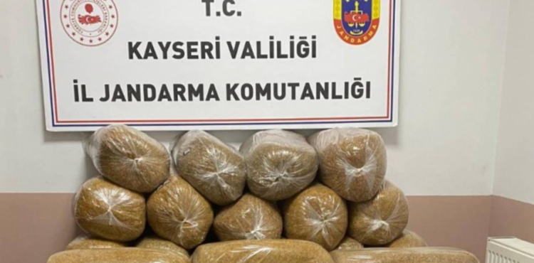 Kayseri�de 400 kilo ka�ak t�t�n ele ge�irildi