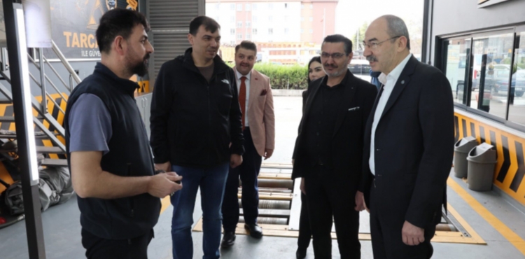 Ba�kan G�lsoy�dan Yeni Sanayi�de Esnaf Ziyareti