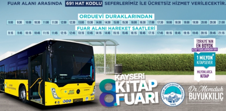 BA�KAN B�Y�KKILI�'TAN K�TAP FUARI�NA ��CRETS�Z ULA�IM� DESTE��