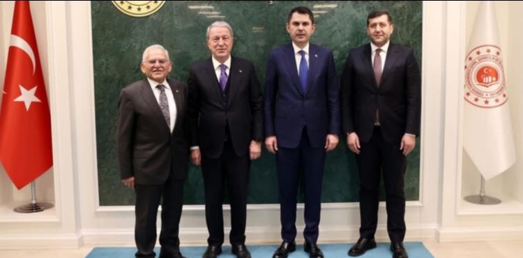 AK Parti�li Akar ile MHP�li Ersoy�dan Bakan Kurum�a ziyaret