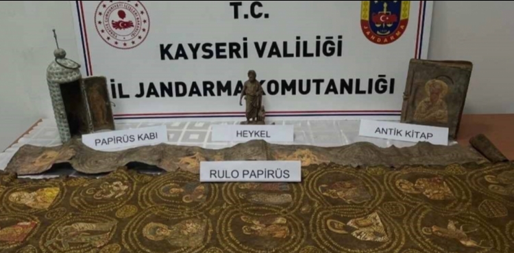 Kayseri�de tarihi eser operasyonu: 1 g�zalt�
