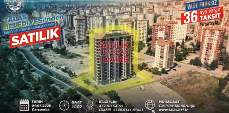 TALAS’TA KONUT, TİCARET VE VİLLA ARSA FIRSATI BİR ARADA