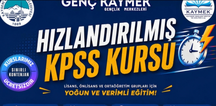 KAYMEK�TEN KPSS ADAYLARINA HIZLANDIRILMI� HAZIRLIK DESTE��