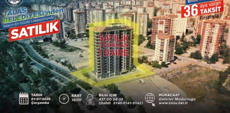 TALAS�TA KONUT, T�CARET VE V�LLA ARSASI FIRSATINA SAYILI G�NLER