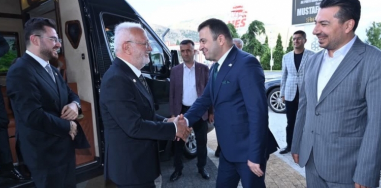 Mustafa Elita��tan Kayseri OSB y�netimine hay�rl� olsun ziyareti