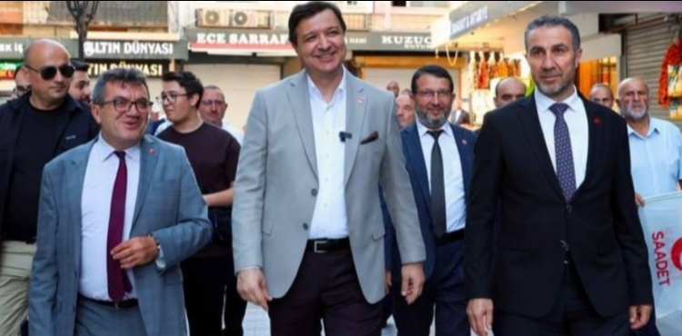Saadet Partisi Genel Ba�kan� Mahmut Ar�kan, Kayseri'de Esnaf ve Vatanda�larla Bulu�tu