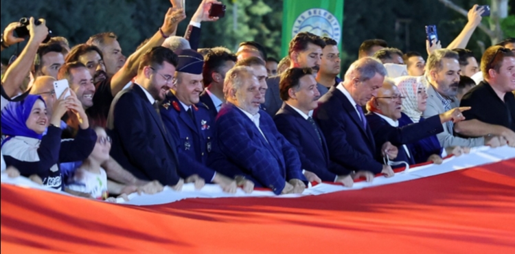 BA�KAN YAL�IN�DAN 15 TEMMUZ MESAJI