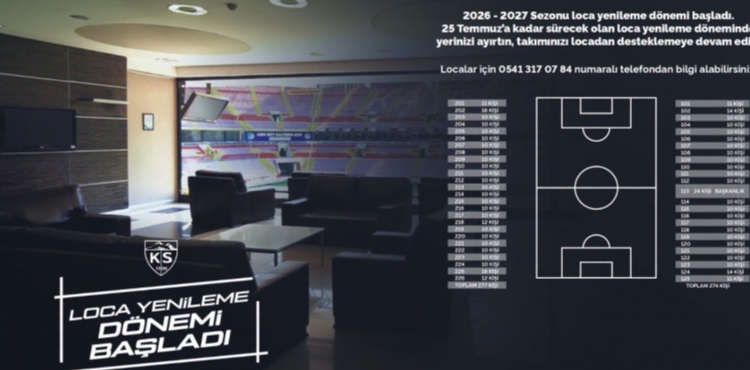 Kayserispor'da loca yenileme d�nemi ba�lad�