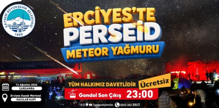Erciyes�te g�ky�z� tutkunlar� i�in meteor ya�muru ��len etkinli�i
