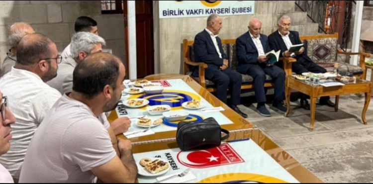 B�RL�K VAKFI GENEL MERKEZ��NDEN KAYSER� �UBES�NE �VG� DOLU Z�YARET