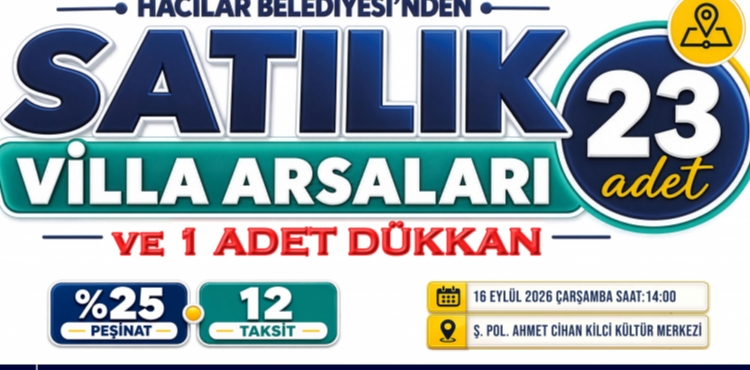 HACILAR'DA 23 V�LLA ARSASI �HALEYLE SATI�A �IKIYOR