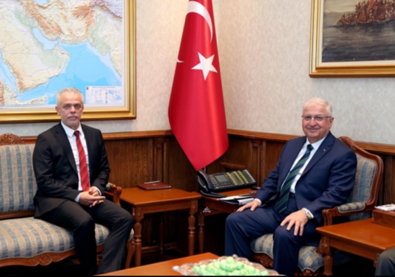 Bakan Gler, KKTC'nin Ankara Bykelisi Korukolu'nu kabul etti