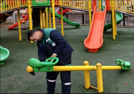 B�Y�K�EH�R�DEN PARK, BAH�E VE YE��L ALANLARDA BAKIM ONARIM �ALI�MASI