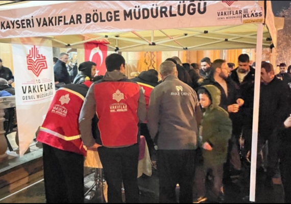 KAYSER� VAKIFLAR B�LGE M�D�RL��� �FTAR NOKTALARI BELL� OLDU. 