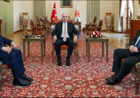 Ba�kan Yal��n�dan Meclis Ba�kan� Kurtulmu��a Anlaml� Ziyaret