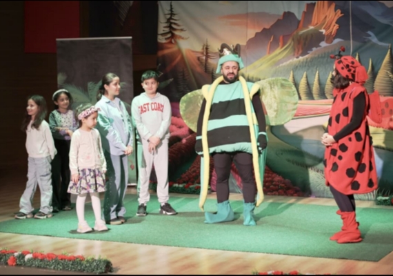 'ORMANLAR KRALI A�USTOS B�CE��' OYUNU MEL�KGAZݒDE �OCUKLARLA BULU�TU