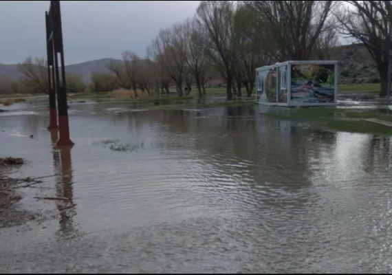 Tomarza�da sa�anak ya��� etkili olunca Zamant� Irma���n�n debisi y�kseldi