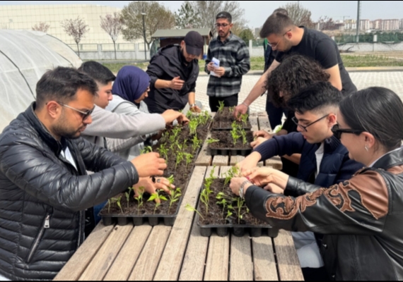 B�Y�K�EH�R�DEN �N�VERS�TE ��RENC�LER�NE UYGULAMALI ORGAN�K TARIM E��T�M�