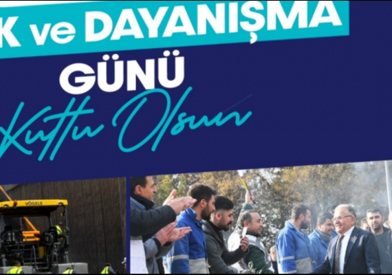 BA�KAN B�Y�KKILI�: �1 MAYIS EMEK VE DAYANI�MA G�NܒN� KUTLUYORUM. �Y� K� VARSINIZ�