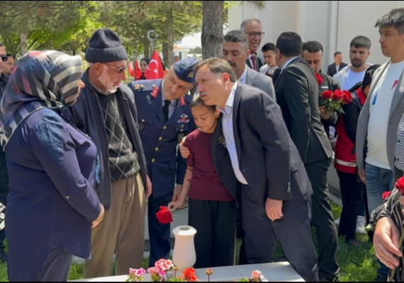 Kayseri Protokol�nden Kartal �ehitli�i�ne Ziyaret