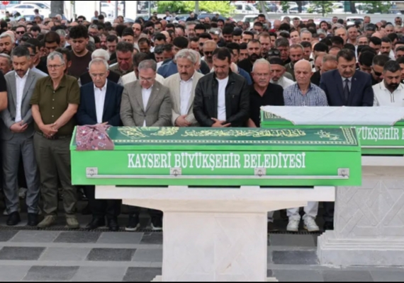 Kayseri�de hayat�n� kaybeden i� insan� Ba�kal, son yolculu�una u�urland�