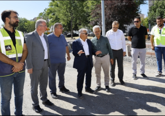 BA�KAN B�Y�KKILI�, DS�-YEN� SANAY� KATLI KAV�A�I PROJESݒNDE �NCELEMELERDE BULUNDU