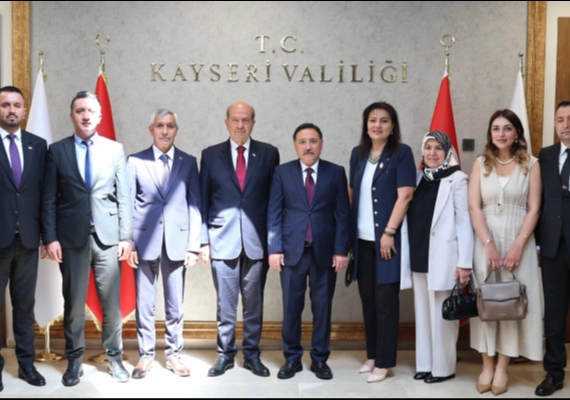 KKTC 5�inci Cumhurba�kan� Say�n Ersin Tatar�dan Vali �i�ek�e Ziyaret