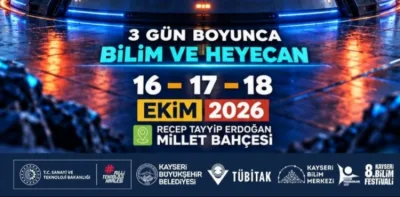 BİLİM VE TEKNOLOJİ ŞÖLENİ BAŞLIYOR: 8’İNCİ BİLİMFEST KAYSERİ KAPILARINI AÇIYOR